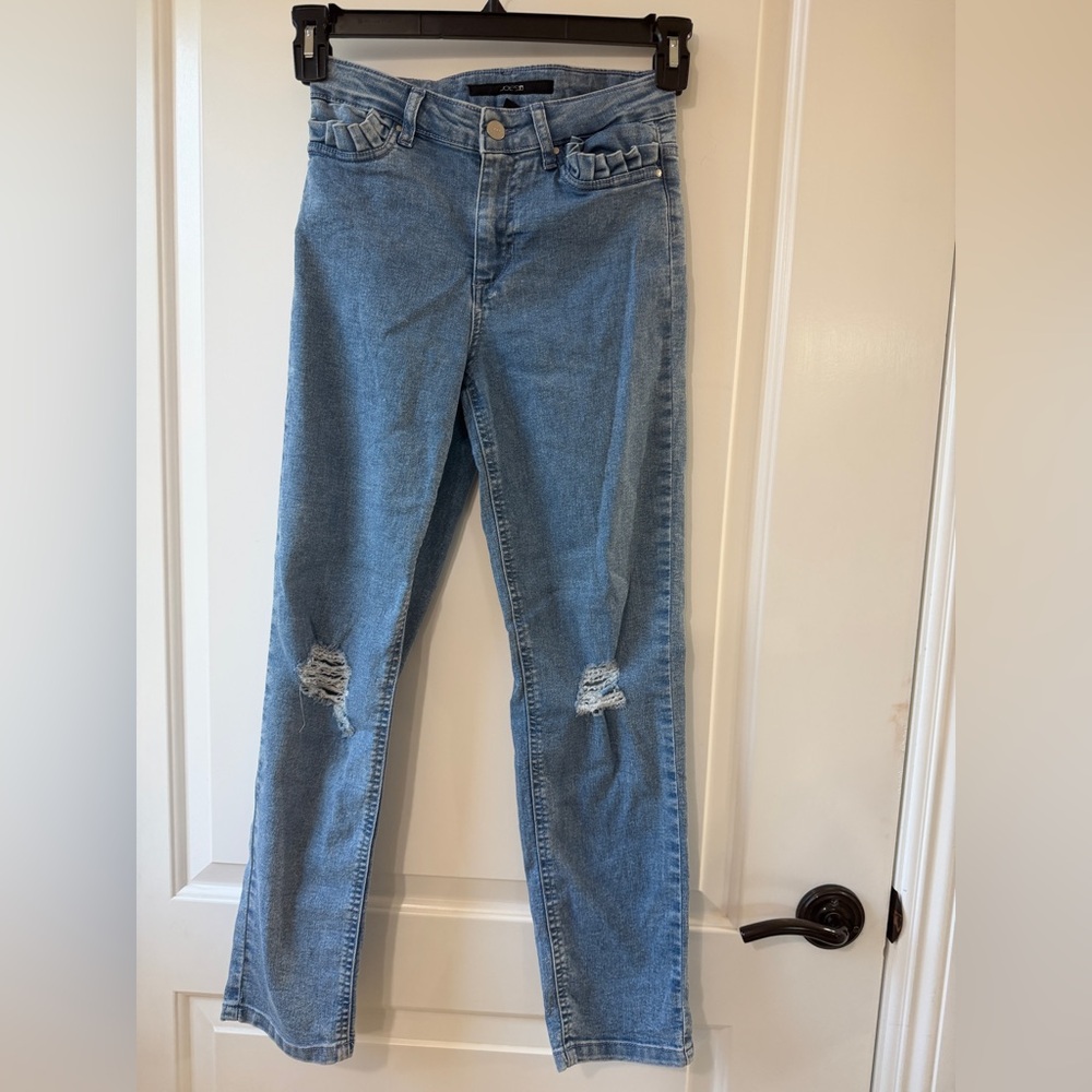 Joe's Jeans Light Blue ruffle pockets Distressed Kids' Jeans